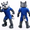 Blue Wolf Mascot Costume