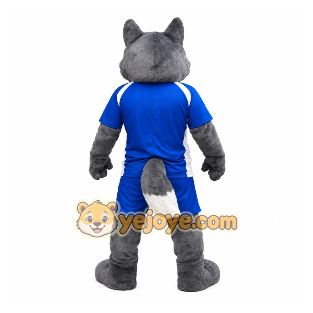 Blue Wolf Mascot Costume