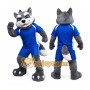 Blue Wolf Mascot Costume