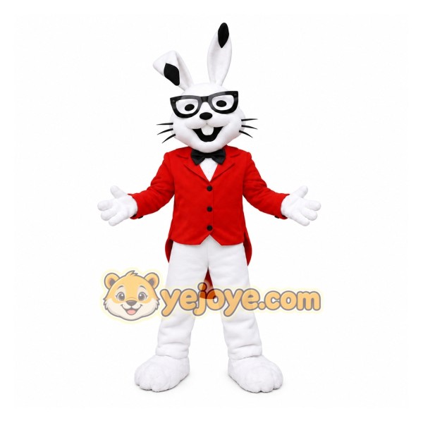 White Rabbit Mascot Costume White Rabbit Mascot Costume