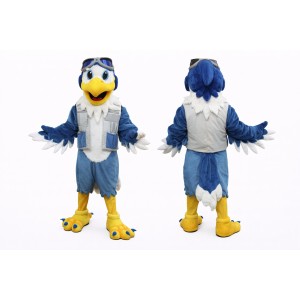 Blue Bird Mascot Costume