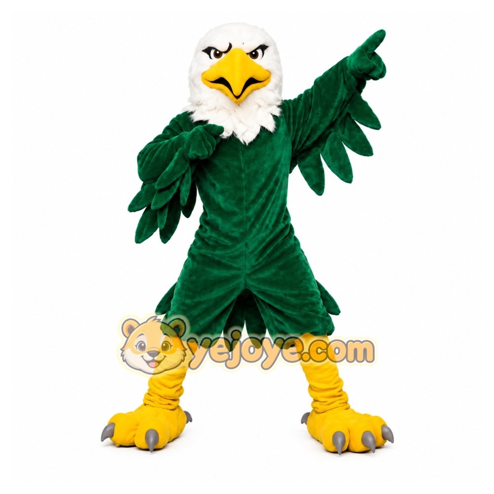 Green Eagle Mascot Costume Green Eagle Mascot Costume