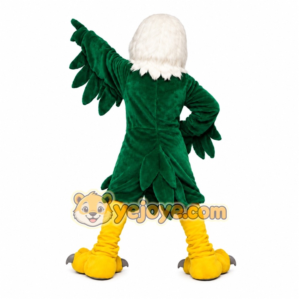 Green Eagle Mascot Costume Green Eagle Mascot Costume