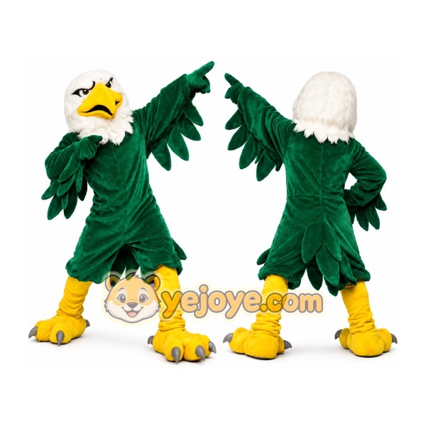 Green Eagle Mascot Costume
