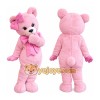 Pink Bear Mascot Costume