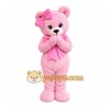 Pink Bear Mascot Costume Pink Bear Mascot Costume
