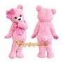 Pink Bear Mascot Costume