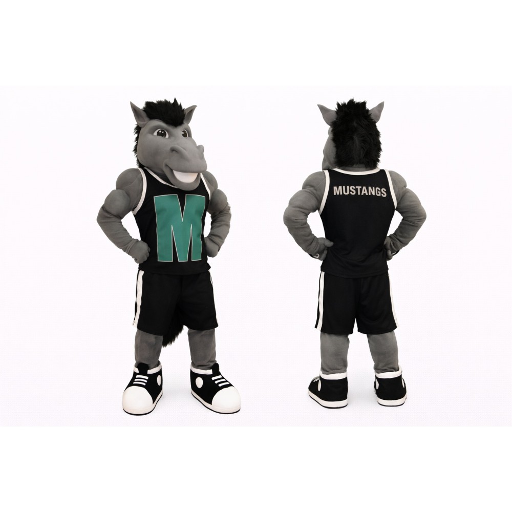 Grey Horse Mascot Costume