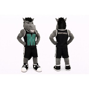 Grey Horse Mascot Costume