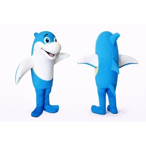 Adult Blue Shark Mascot Costume