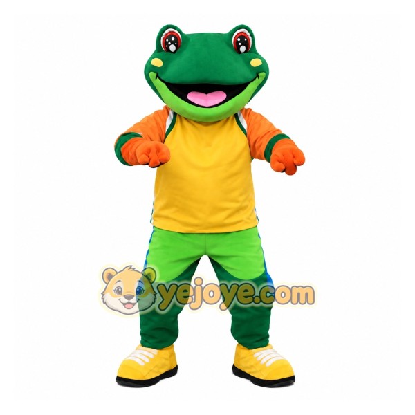 Adult Green Frog Mascot Costume Adult Green Frog Mascot Costume