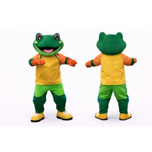 Adult Green Frog Mascot Costume