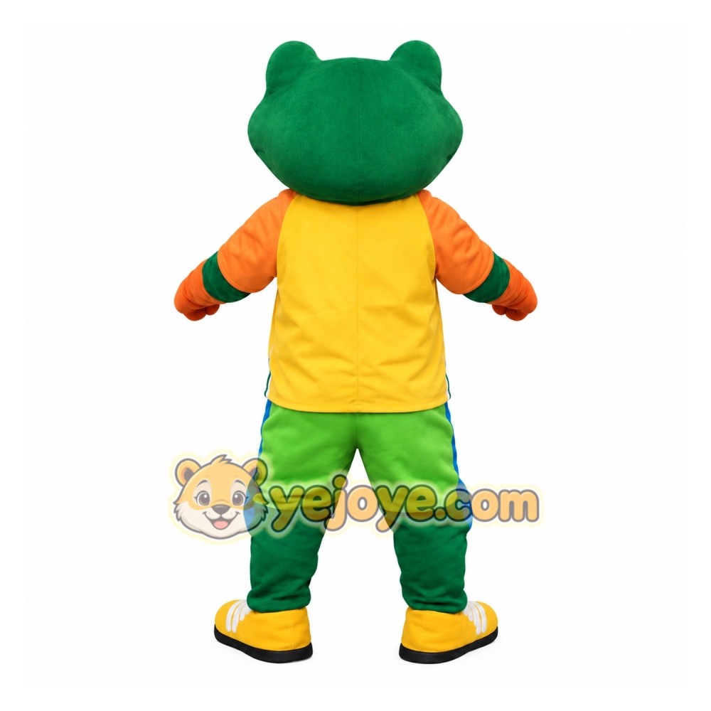 Adult Green Frog Mascot Costume Adult Green Frog Mascot Costume
