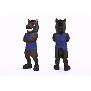 Adult Brown Horse Mascot Costume