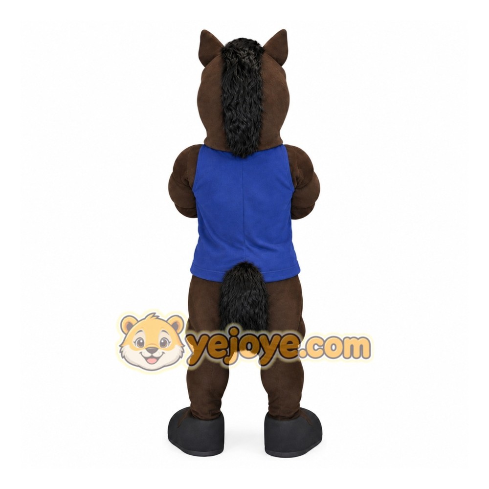 Adult Brown Horse Mascot Costume Adult Brown Horse Mascot Costume