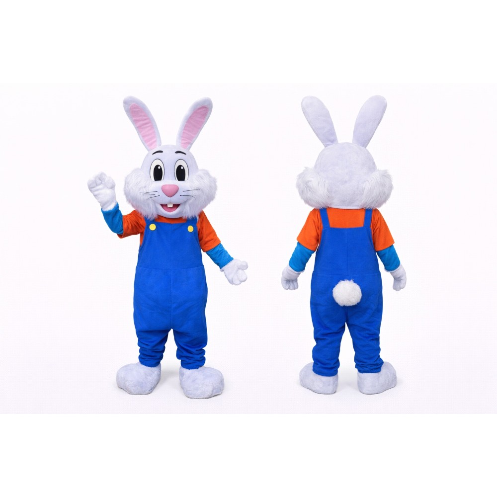 Adult White Rabbit Mascot Costume