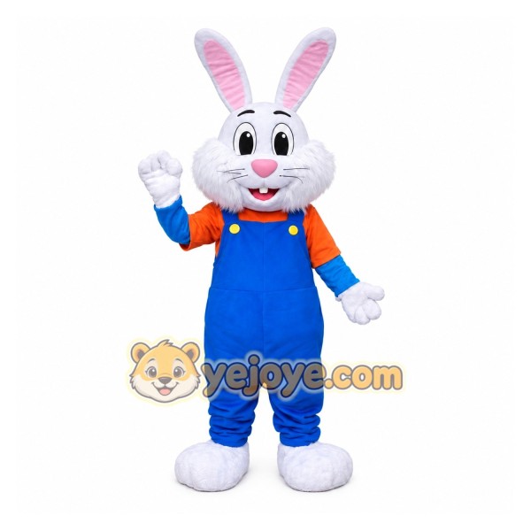 Adult White Rabbit Mascot Costume Adult White Rabbit Mascot Costume