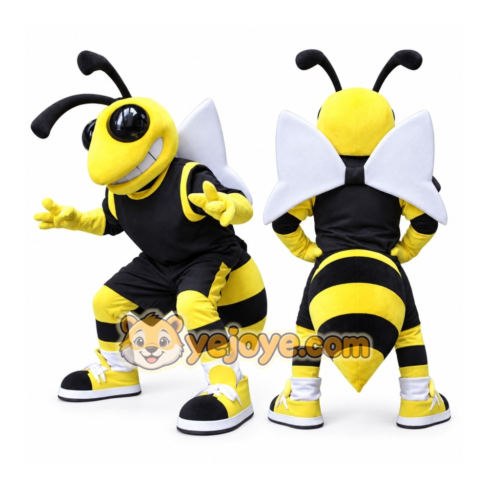 Adult Yellow Bee Mascot Costume Adult Yellow Bee Mascot Costume