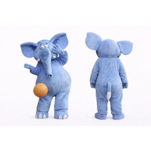 Adult Blue Elephant Mascot Costume