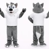 Adult Grey Wolf Mascot Costume