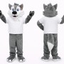 Adult Grey Wolf Mascot Costume