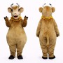 Adult Tan Cow Mascot Costume