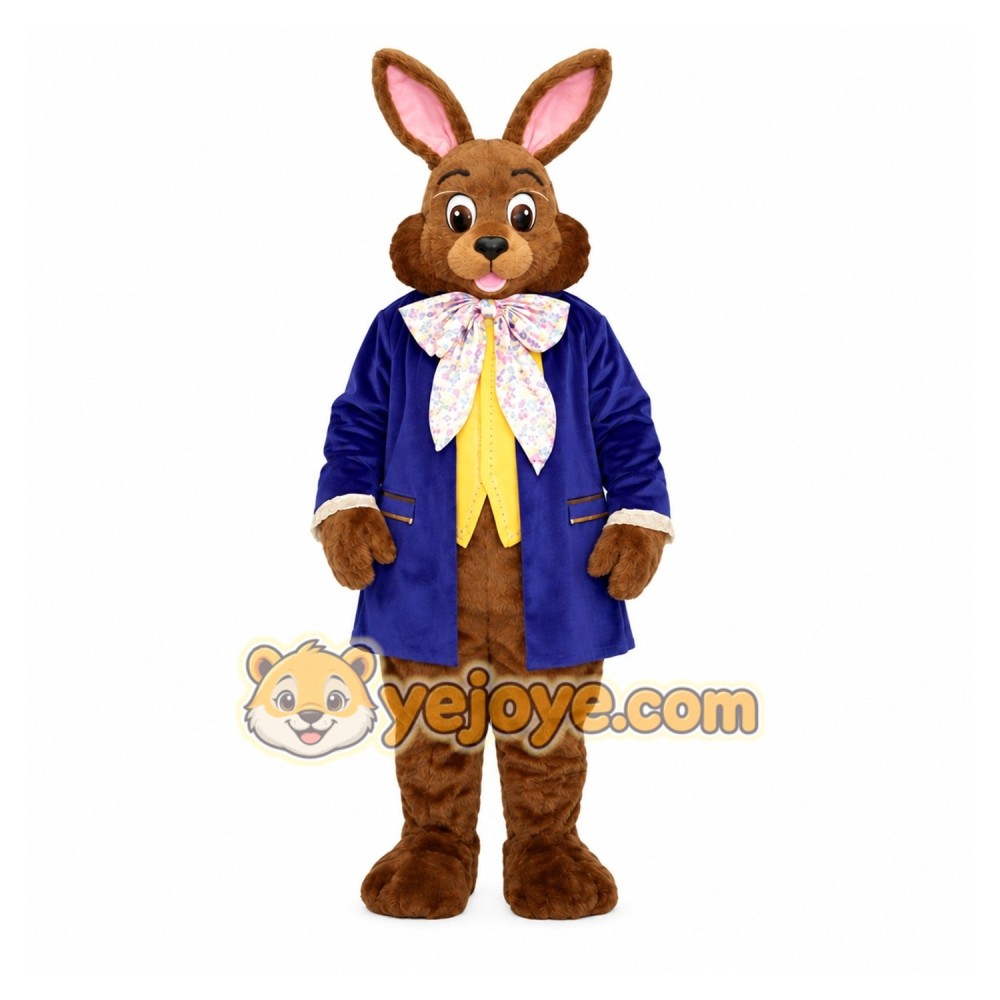 Adult Brown Rabbit Mascot Costume Adult Brown Rabbit Mascot Costume