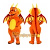 Adult Orange Dragon Mascot Costume Adult Orange Dragon Mascot Costume