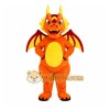 Adult Orange Dragon Mascot Costume Adult Orange Dragon Mascot Costume