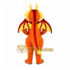 Adult Orange Dragon Mascot Costume Adult Orange Dragon Mascot Costume