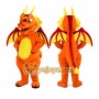 Adult Orange Dragon Mascot Costume