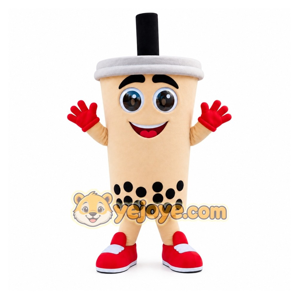Bubble Tea Mascot Costume Bubble Tea Mascot Costume