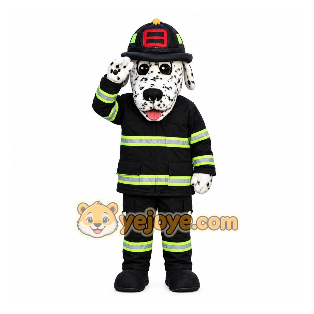 Firefighter Dalmatian Mascot Costume Firefighter Dalmatian Mascot Costume