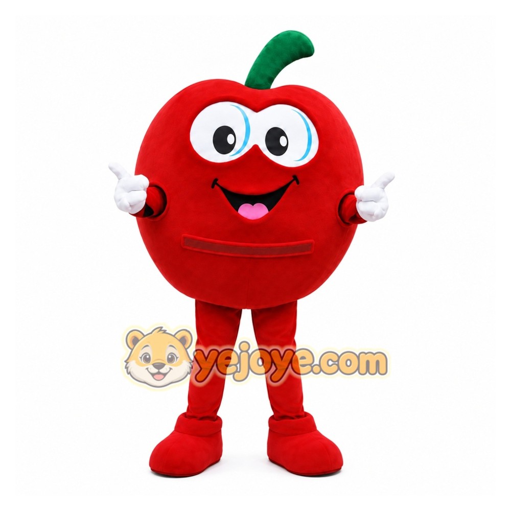 Red Apple Mascot Costume Red Apple Mascot Costume