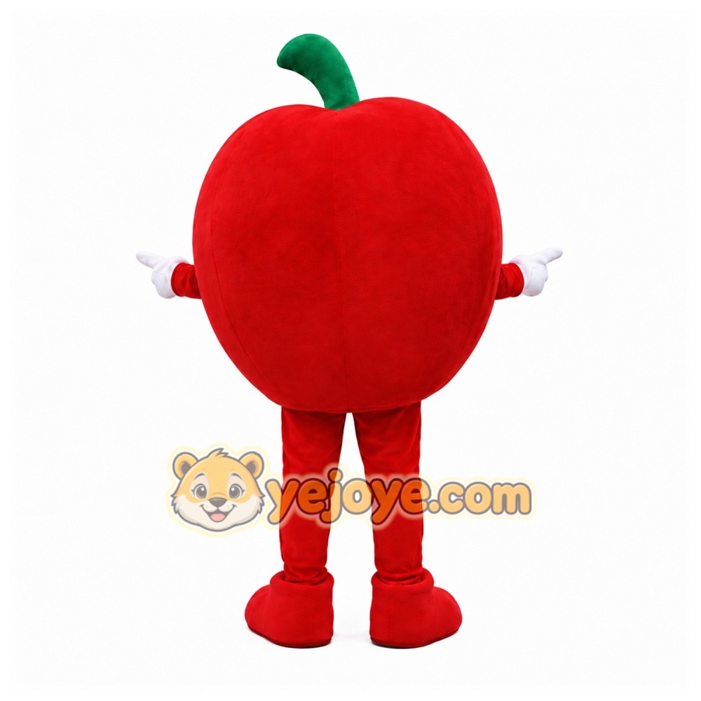 Red Apple Mascot Costume Red Apple Mascot Costume