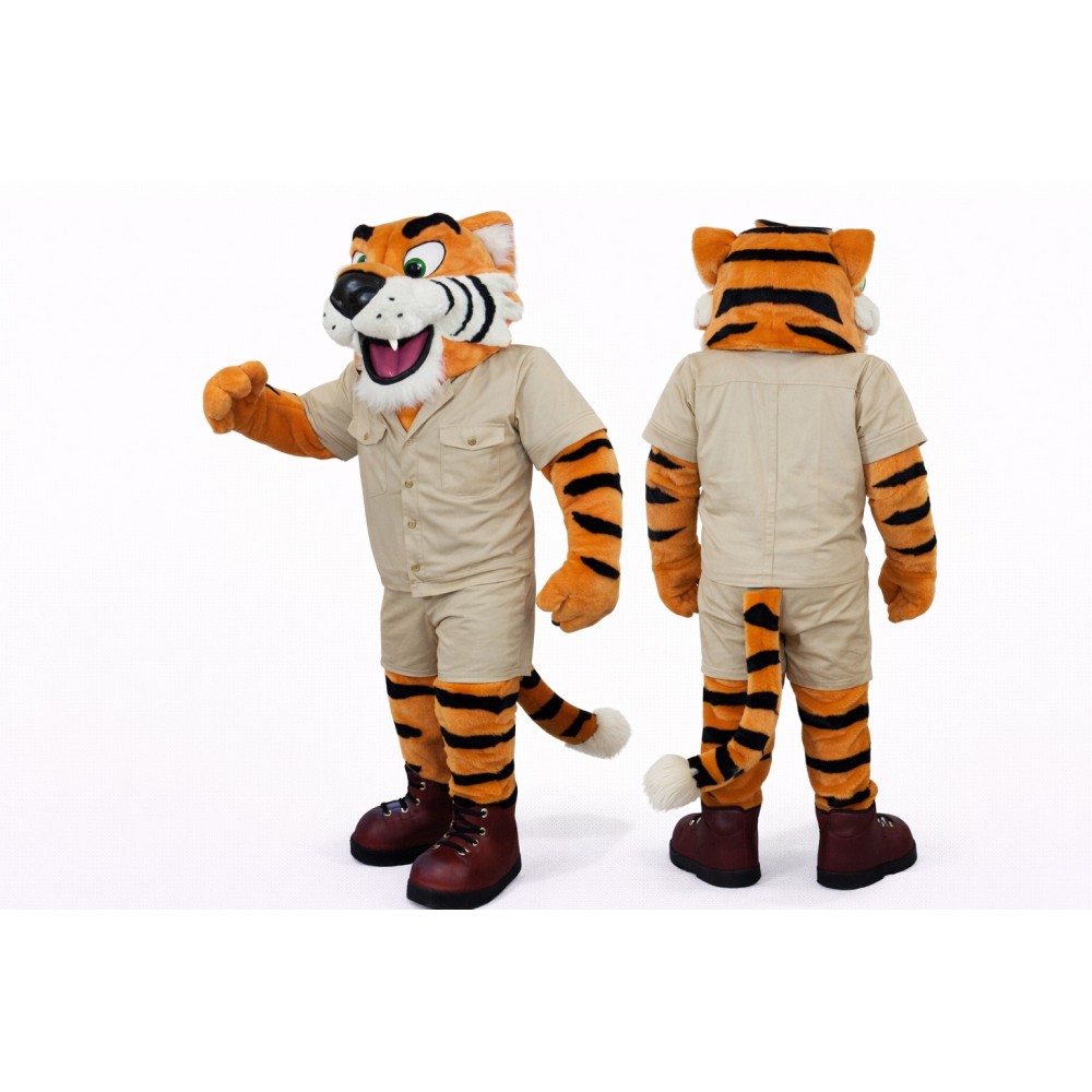 Tiger Safari Mascot Costume