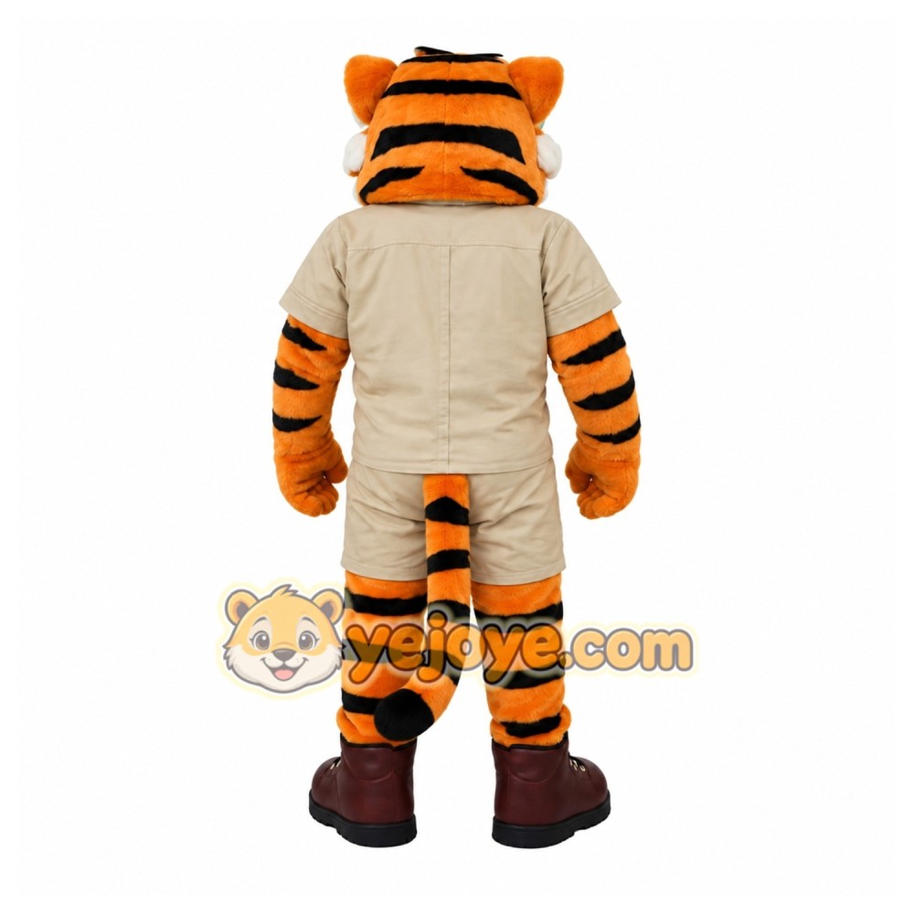 Tiger Safari Mascot Costume