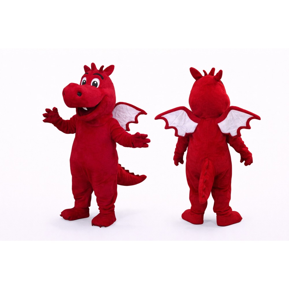 Red Dragon Mascot Costume