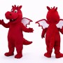Red Dragon Mascot Costume