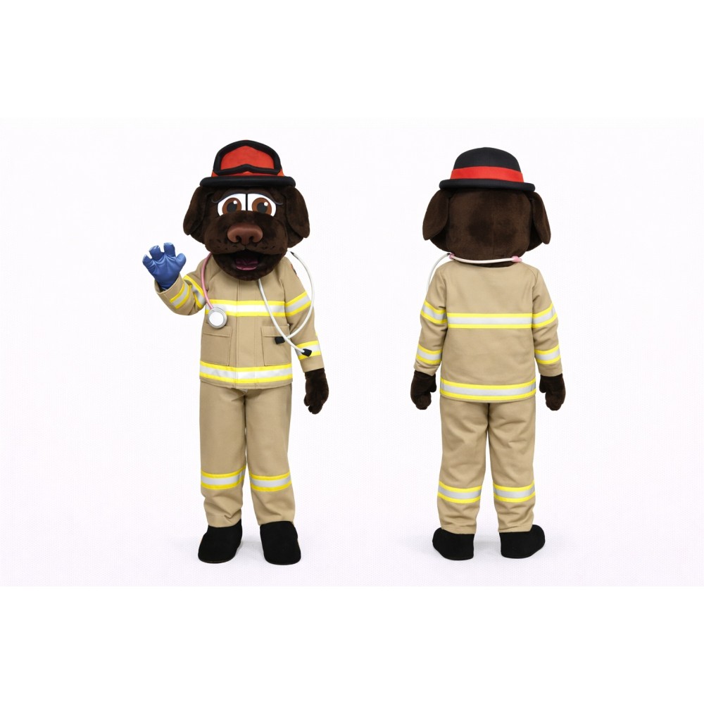 Firefighter Dog Mascot Costume