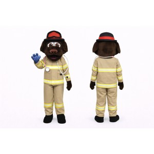 Firefighter Dog Mascot Costume