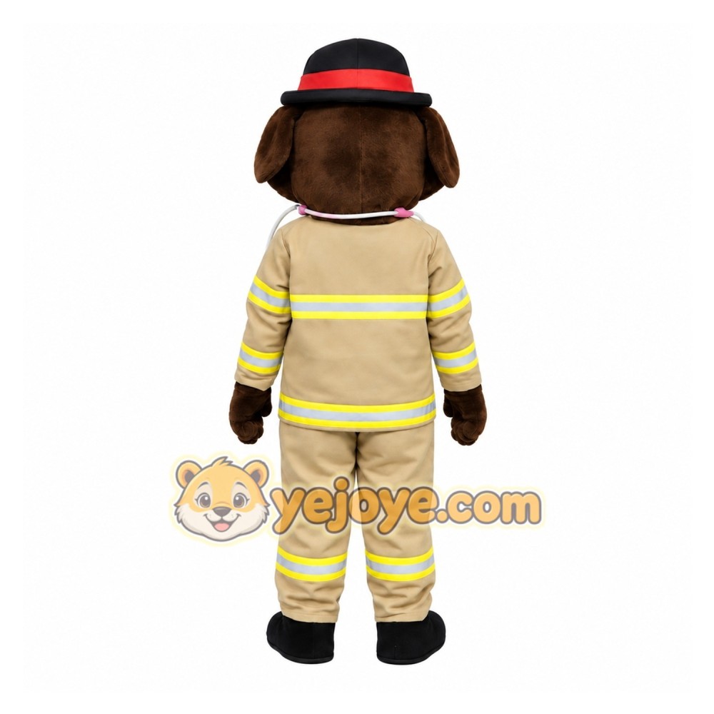 Firefighter Dog Mascot Costume