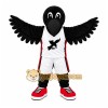 Black Crow Mascot Costume with Sports Jersey