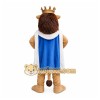 King Lion Mascot Costume with Crown and Cape King Lion Mascot Costume with Crown and Cape