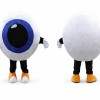 Eyeball Mascot Costume