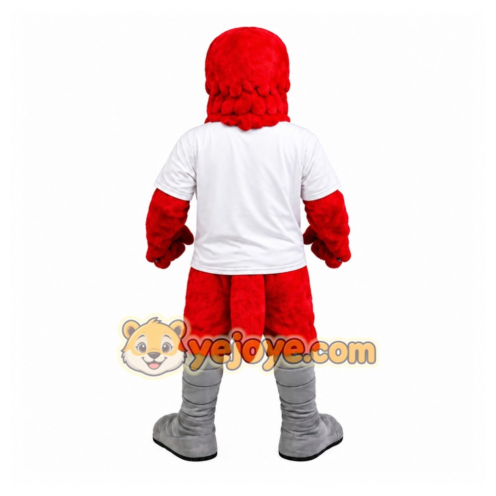 Red Eagle Mascot Costume with White T-Shirt Red Eagle Mascot Costume with White T-Shirt