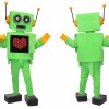 Green Robot Mascot Costume
