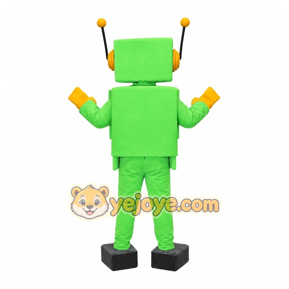 Green Robot Mascot Costume Green Robot Mascot Costume