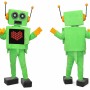 Green Robot Mascot Costume