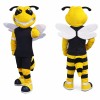 Bee Mascot Costume with Wings and Black Outfit